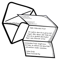 letter - lineart