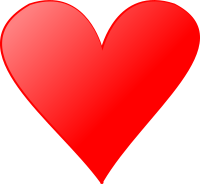Card symbols: Heart