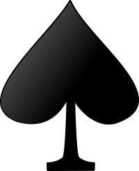 Card symbols: Spade