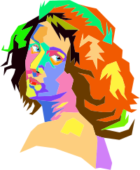 Pop Art Female Face