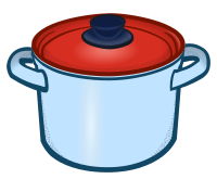 cooking pot - coloured