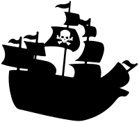 Pirate Ship Silhouette