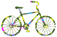 Retro Floral Bicycle