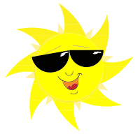 Smiling Sun With Sunglasses