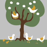 Birds In A Tree