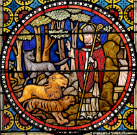 Stained Glass Religious Mural