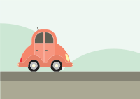 Cartoon Car Landscape