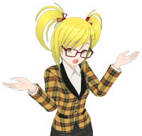 Blonde Anime Girl