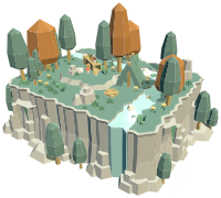 3D Low Poly Nature Scene