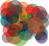 Colorful Overlapping Circles