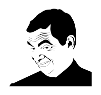 Mr. Bean Outline