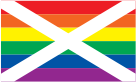 Static Rainbow Saltire