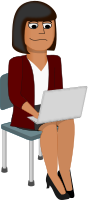 Young Woman with Laptop