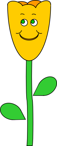 Smiling spring tulip