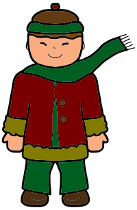 Boy In Winter Clothing