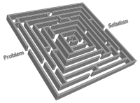 3D Problem Solution Maze 