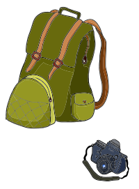 Backpack And Camera