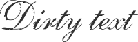 dirty text filter