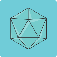 20 sided dice icon