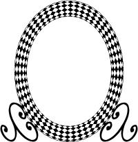 Chequered frame