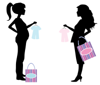 Pregnant Women Shopping