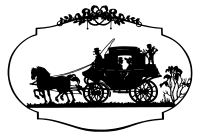 Vintage Horse And Carriage Silhouette