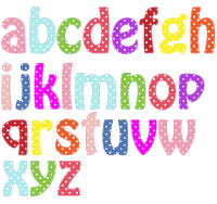 Colorful Alphabet Lowercase