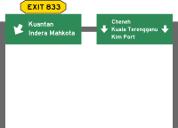 Malaysia Expressway Roadsign