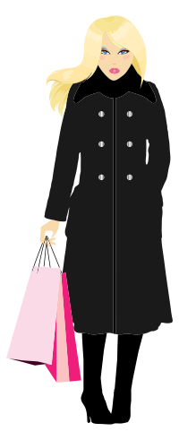 Blonde Woman Shopping
