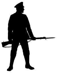 Soldier With Rifle Silhouette