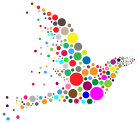Colorful Circle Bird