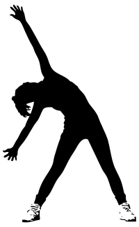 Woman Exercising Silhouette
