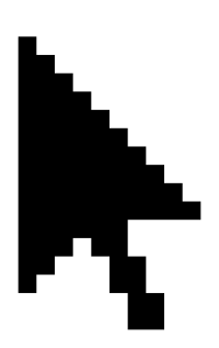 Black Pixel Mouse Cursor Arow (Fixed)