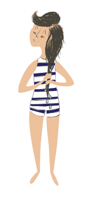 Girl In Bathing Suit