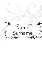 Wedding invitation (b/w)