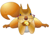 Sight Impaired Squirrel Offering A Flower
