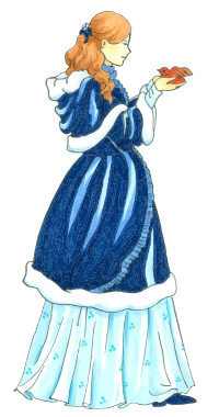 Regal Woman Nursing Bird