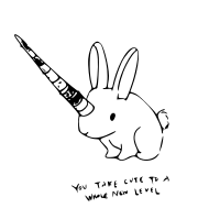 Bunnycorn Outline