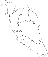Blank map of Peninsular Malaysia