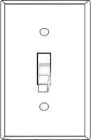 White light Switch Cover