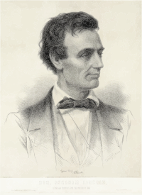 Presidential Candidate Abraham Lincoln 1860