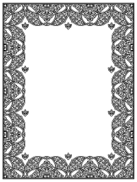 Decorative Ornamental Frame Border