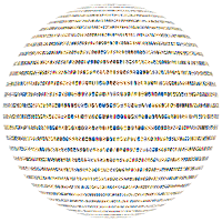 Colorful Ellipses Sphere