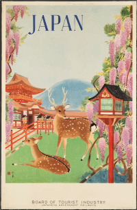 Vintage Travel Poster 1930s Japan