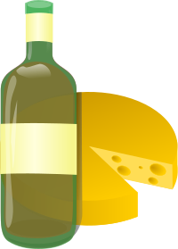 wine and cheese