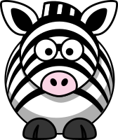 Cartoon zebra