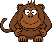 Cartoon monkey