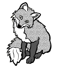 fox - lineart