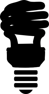 CFL Bulb Silhouette