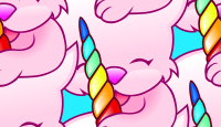 cat+ice-cream pattern
